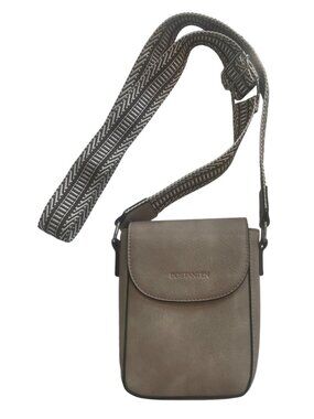 BOSTANTEN Womens Vegan Leather Crossbody Bag Adjustable Guitar Strap Phone Walle